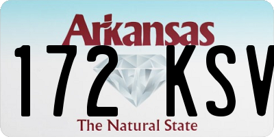 AR license plate 172KSV