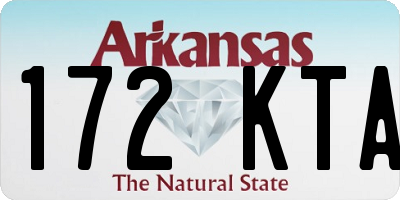 AR license plate 172KTA
