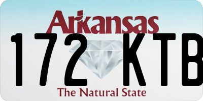 AR license plate 172KTB
