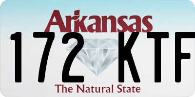 AR license plate 172KTF