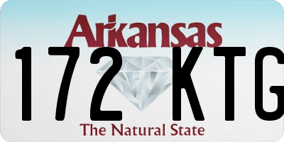 AR license plate 172KTG