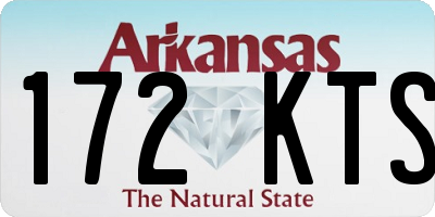 AR license plate 172KTS