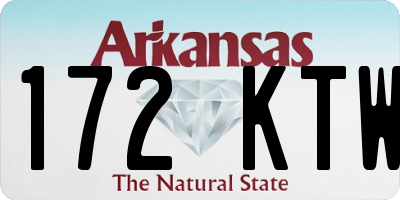 AR license plate 172KTW