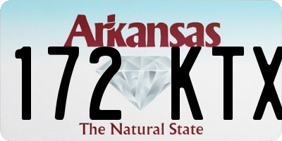 AR license plate 172KTX