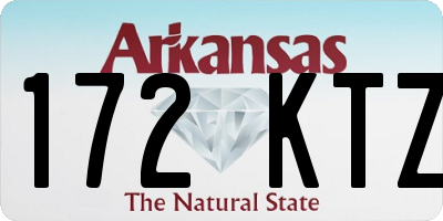 AR license plate 172KTZ