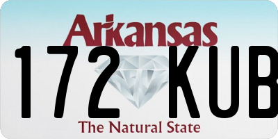 AR license plate 172KUB
