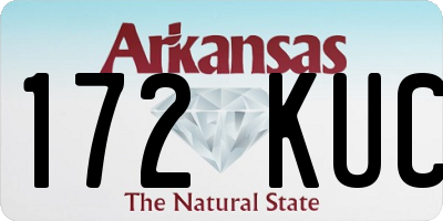 AR license plate 172KUC