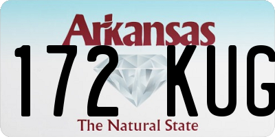 AR license plate 172KUG