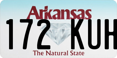 AR license plate 172KUH