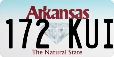 AR license plate 172KUI