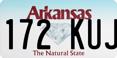 AR license plate 172KUJ