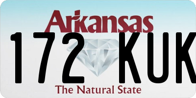 AR license plate 172KUK