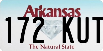 AR license plate 172KUT
