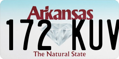 AR license plate 172KUV