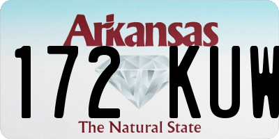 AR license plate 172KUW