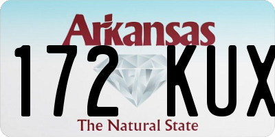 AR license plate 172KUX