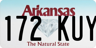 AR license plate 172KUY