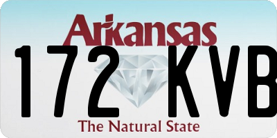 AR license plate 172KVB