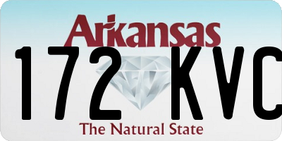 AR license plate 172KVC