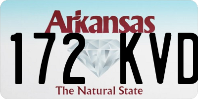 AR license plate 172KVD