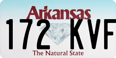 AR license plate 172KVF