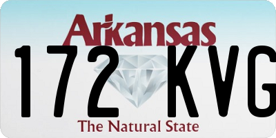 AR license plate 172KVG