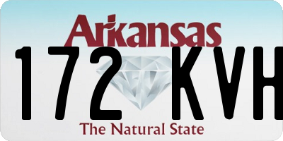 AR license plate 172KVH