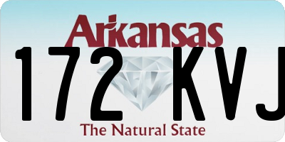 AR license plate 172KVJ