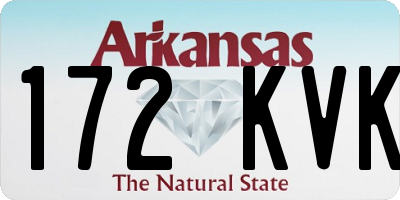 AR license plate 172KVK