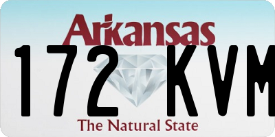 AR license plate 172KVM