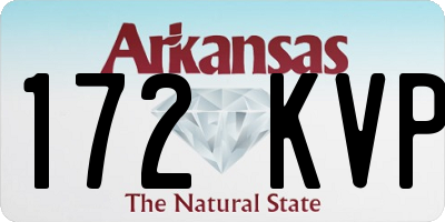 AR license plate 172KVP