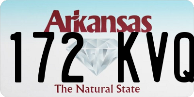 AR license plate 172KVQ