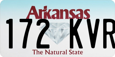 AR license plate 172KVR
