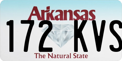 AR license plate 172KVS