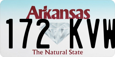 AR license plate 172KVW