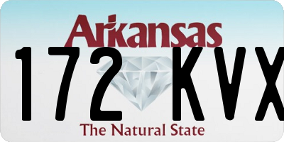 AR license plate 172KVX