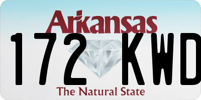 AR license plate 172KWD