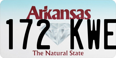 AR license plate 172KWE