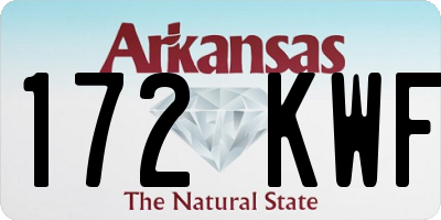 AR license plate 172KWF