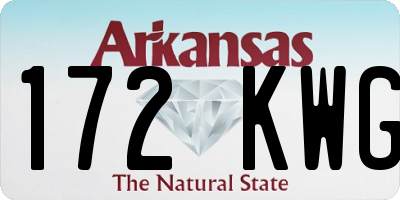 AR license plate 172KWG
