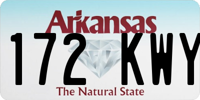 AR license plate 172KWY