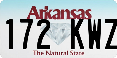 AR license plate 172KWZ