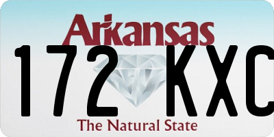 AR license plate 172KXC