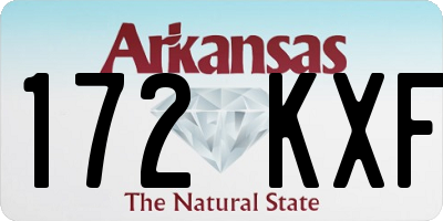 AR license plate 172KXF