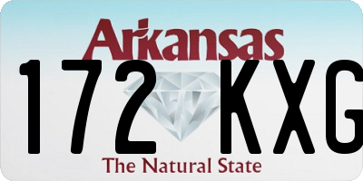 AR license plate 172KXG