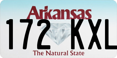 AR license plate 172KXL