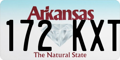 AR license plate 172KXT