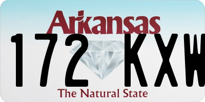 AR license plate 172KXW