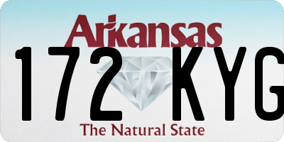 AR license plate 172KYG