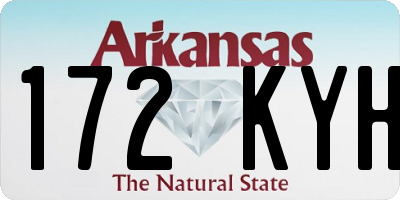 AR license plate 172KYH